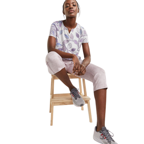 Reitmans Short Sleeve Printed Tee with Front Knot Hyba, XXL - MGworld