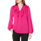 Kasper Women's Long Sleeve Ruffle Tie Neck Blouse, Medium - MGworld
