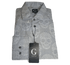 Grafton Slim Fit Stretch Design Print Dress Shirt for Men, Medium - MGworld