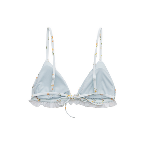 Aerie Printed Ruffle Triangle Bikini Top | S