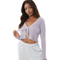 Garage Fuzzy Front-Tie Cardigan Crop Top on Sale, Lilac