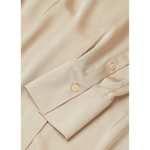 H&M Ladies V-neck Beige Blouse | S