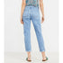 Loft Destructed Super Soft Girlfriend Jeans in Light Vintage Indigo Wash