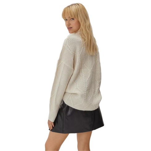 Nasty Gal Deep Split Faux Leather Mini Skirt