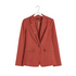 Reitmans Women's Barn Red Linen-Blend Buttoned Blazer