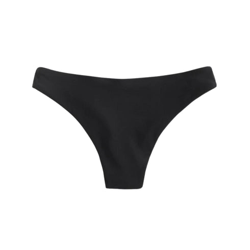Shein Solid Black Bikini Panty