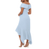 Xscape Off the Shoulder Handkerchief Hem Cocktail Dress