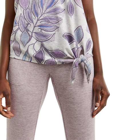 Reitmans Short Sleeve Printed Tee with Front Knot Hyba, XXL - MGworld