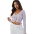  Garage Fuzzy Front-Tie Cardigan Crop Top on Sale, Lilac