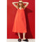 H&M Red Cotton Voile A-line Dress