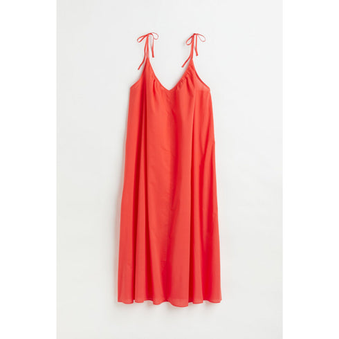 H&M Red Cotton Voile A-line Dress