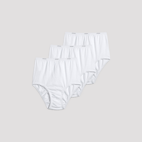 Jockey Classic White Briefs 3 Pack | Size 7