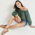 Maurices Solid Eyelet Sleeve Off The Shoulder Top | M